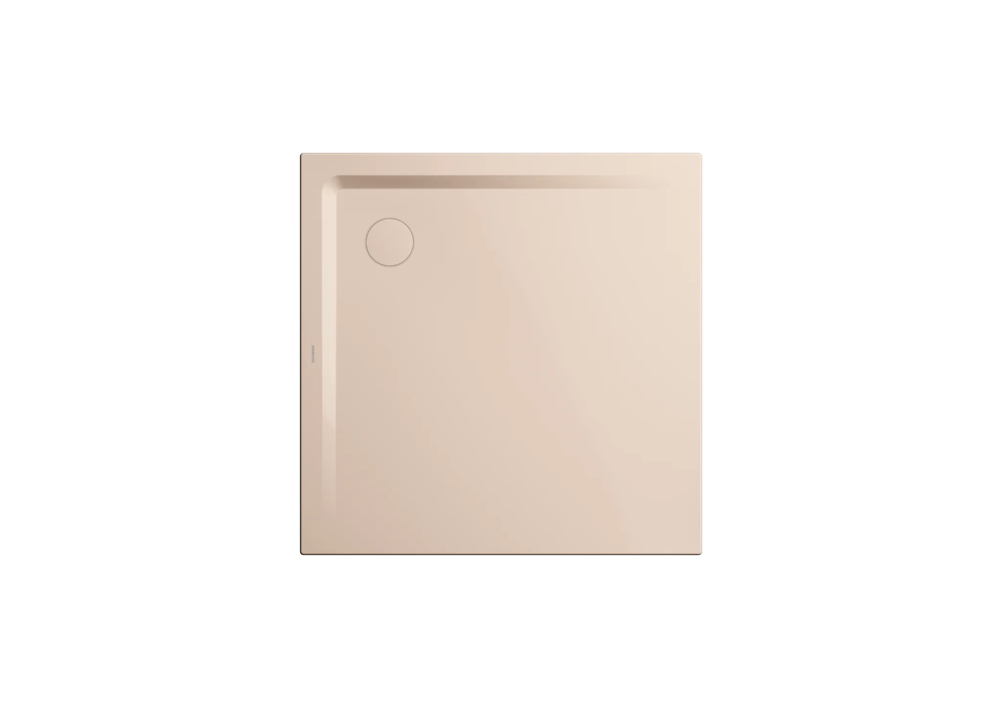 Kaldewei SUPERPLAN MIT WANNENTRÄGER EXTRAFLACH, Duschfläche 1200x1200 mm, bahamabeige, Perl-Effekt, 32 mm Randhöhe, 25 mm Tiefe