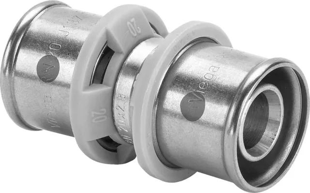 Viega „Sanfix P“ Kupplung mit 2 gleichen Muffen 16 mm Viega „Sanfix P“ Kupplung mit 2 gleichen Muffen 16 mm