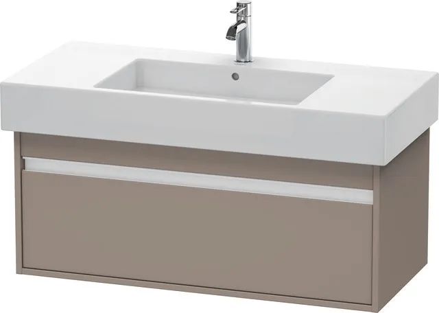 Duravit Waschtischunterschrank wandhängend „Ketho“ 100 × 41 × 45,5 cm in Basalt Matt