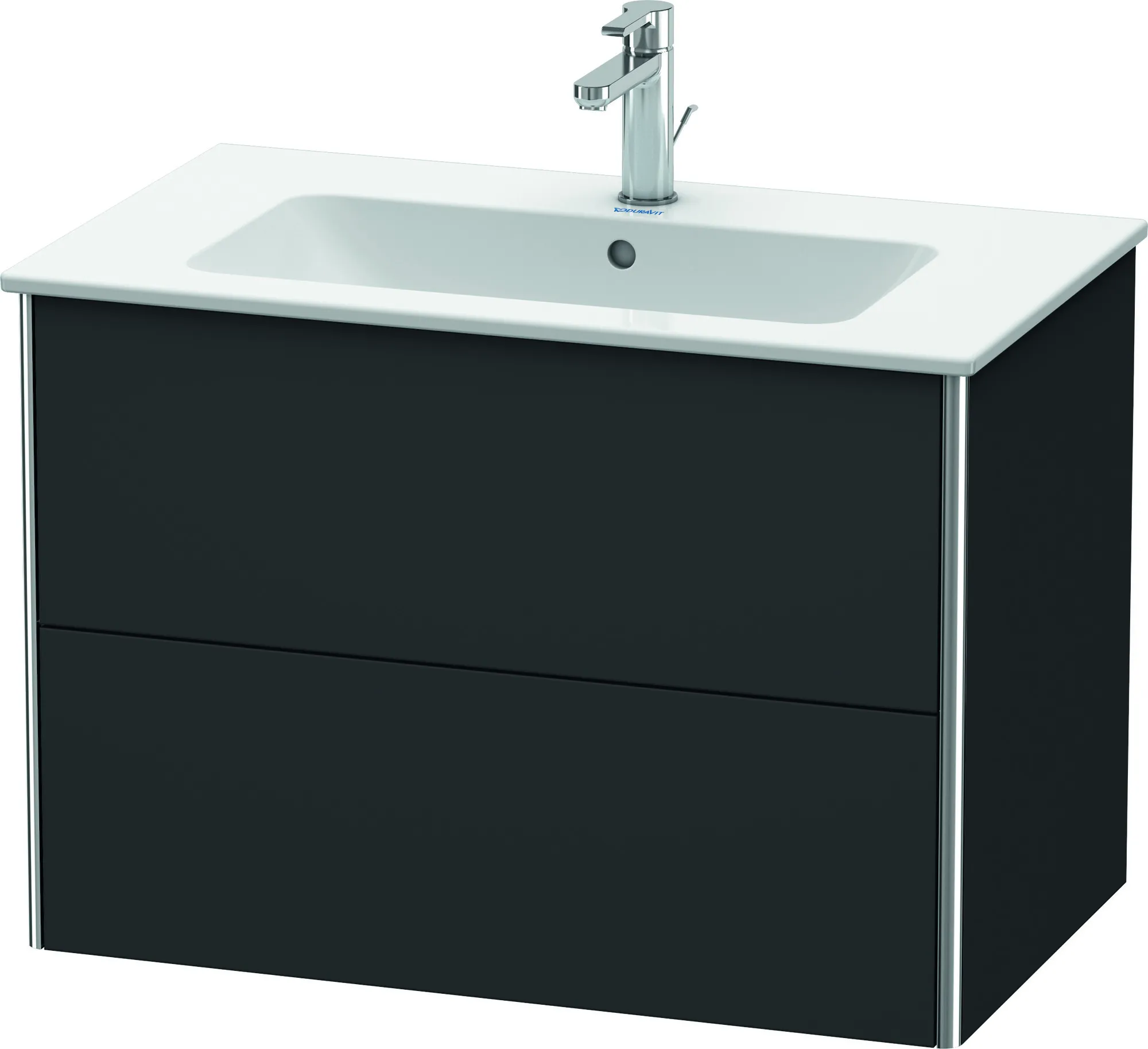 Duravit Waschtischunterschrank wandhängend „XSquare“ 81 × 56 × 47,8 cm Graphit Supermatt Duravit Waschtischunterschrank wandhängend „XSquare“ 81 × 56 × 47,8 cm Graphit Supermatt