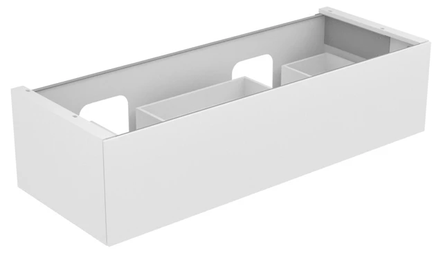 KEUCO Waschtischunterschrank mit Auszug „Edition 11“ Trüffel (Glas), Trüffel (Lack, seidenmatt), links und rechts, mit Beleuchtung 1400 × 350 × 535 mm KEUCO Waschtischunterschrank mit Auszug „Edition 11“ Trüffel (Glas), Trüffel (Lack, seidenmatt), links und rechts, mit Beleuchtung 1400 × 350 × 535 mm