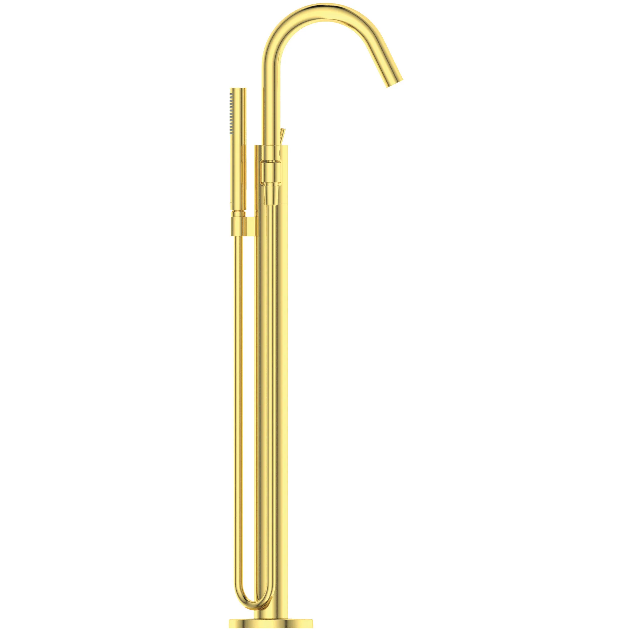 Ideal Standard freistehende Badewannenarmatur Joy, Brushed Gold, Ausladung 190 mm