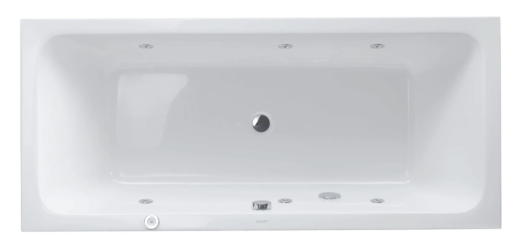 Duravit Whirlwanne „D-Code“ rechteck 1800 × 800 mm, Mittelablauf mit Jet Project, in Weiß Ablauf: Mittelablauf / Größe: 180 × 80 cm / Whirlsystem: mit Jet Project Duravit Whirlwanne „D-Code“ rechteck 1800 × 800 mm, Mittelablauf mit Jet Project, in Weiß Ablauf: Mittelablauf / Größe: 180 × 80 cm / Whirlsystem: mit Jet Project