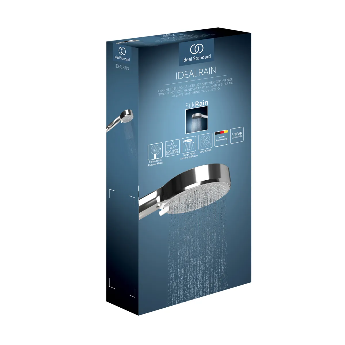 Ideal Standard IdealRain 2F-Handbrause Ø100mm 8l Chrom Ideal Standard IdealRain 2F-Handbrause Ø100mm 8l Chrom