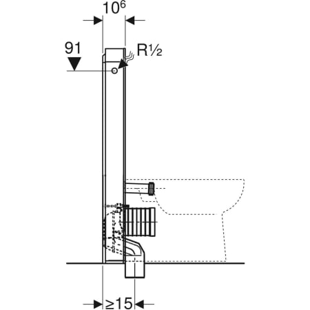 Monolith Sanitärmodul für Stand-WC, 101 cm, Frontverkleidung aus Steinzeug: Steinzeug Betonoptik, Aluminium Monolith Sanitärmodul für Stand-WC, 101 cm, Frontverkleidung aus Steinzeug: Steinzeug Betonoptik, Aluminium