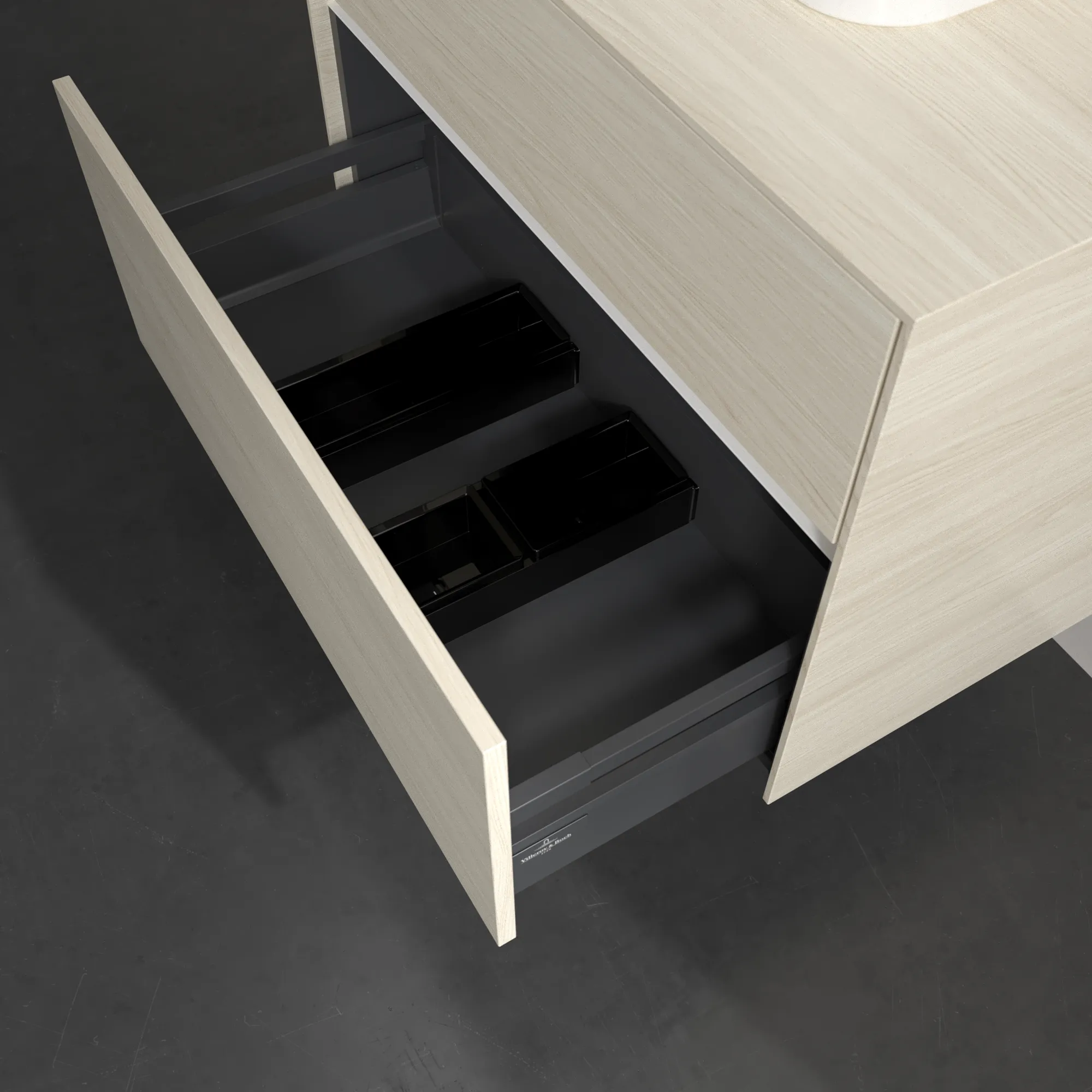 Villeroy & Boch Waschtischunterschrank „Collaro“ 800 × 548 × 500 mm White Oak, ohne Beleuchtung, für Becken mittig Villeroy & Boch Waschtischunterschrank „Collaro“ 800 × 548 × 500 mm White Oak, ohne Beleuchtung, für Becken mittig