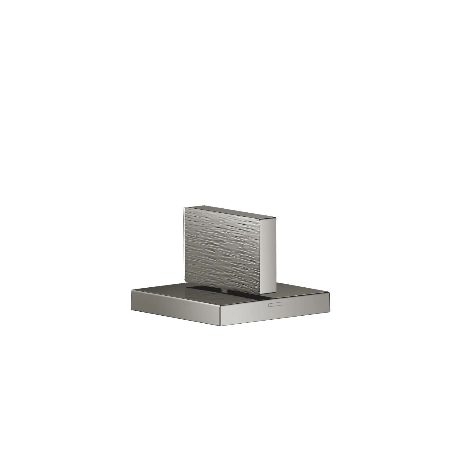 Dornbracht MEM Seitenventil linksschließend warm Dark Chrome, Bohrungsdurchmesser 32 mm, Rosette 60 x 60 mm mit Warmkennzeichnung Dornbracht MEM Seitenventil linksschließend warm Dark Chrome, Bohrungsdurchmesser 32 mm, Rosette 60 x 60 mm mit Warmkennzeichnung