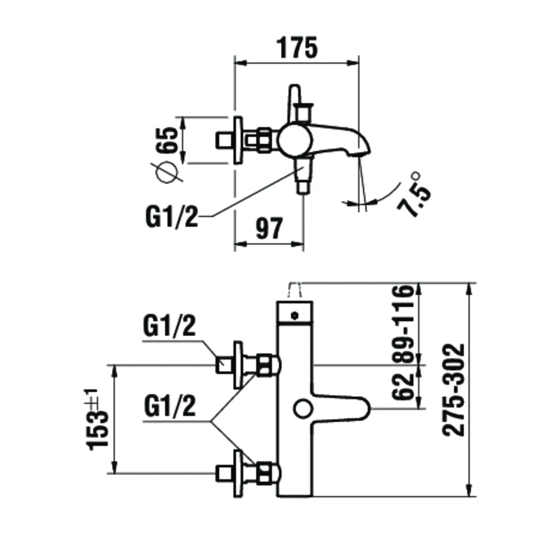 Einhebel-Wannenmischer Aufputz PURE mit Zubehör Kunststoffschlauch 1500 mm und Handbrause MyTwin100 PVD Edelstahl-Optik gebürstet Einhebel-Wannenmischer Aufputz PURE mit Zubehör Kunststoffschlauch 1500 mm und Handbrause MyTwin100 PVD Edelstahl-Optik gebürstet