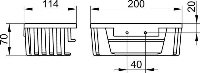 Duschablagen 24942010100 Schwammkorb abnehmbar verchromt Duschablagen 24942010100 Schwammkorb abnehmbar verchromt