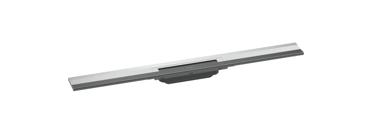 Hansgrohe RainDrain Flex Duschrinne 800 mm, wandangebunden, chrom, höhenverstellbar um 10 mm, bis zu 60 l/min Ablaufleistung