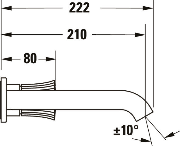 Waschtischarmatur „White Tulip“ Ausladung 225 mm in Chrom Waschtischarmatur „White Tulip“ Ausladung 225 mm in Chrom
