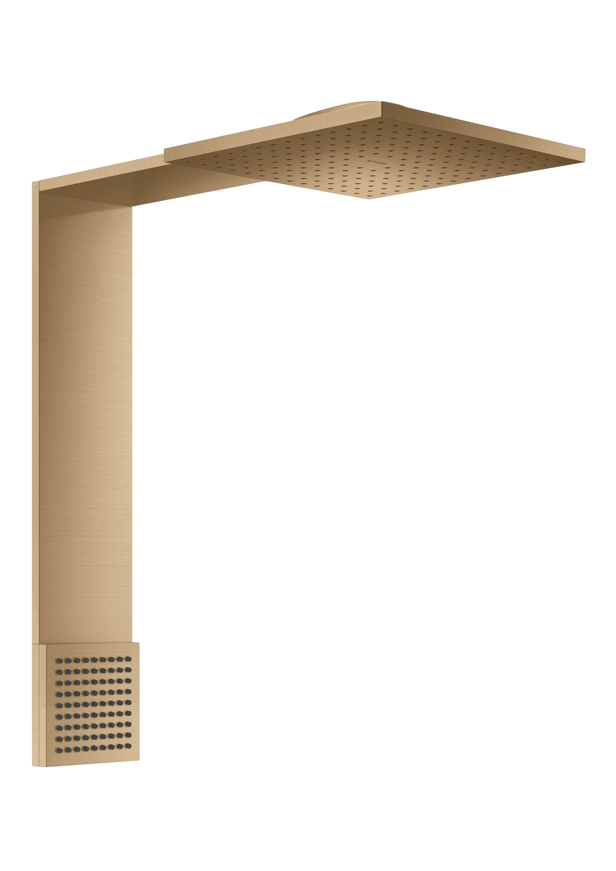 Hansgrohe AXOR ShowerComposition Brausenmodul 250/250 Brushed Bronze, 2jet Schulterbrause, 488 mm Ausladung