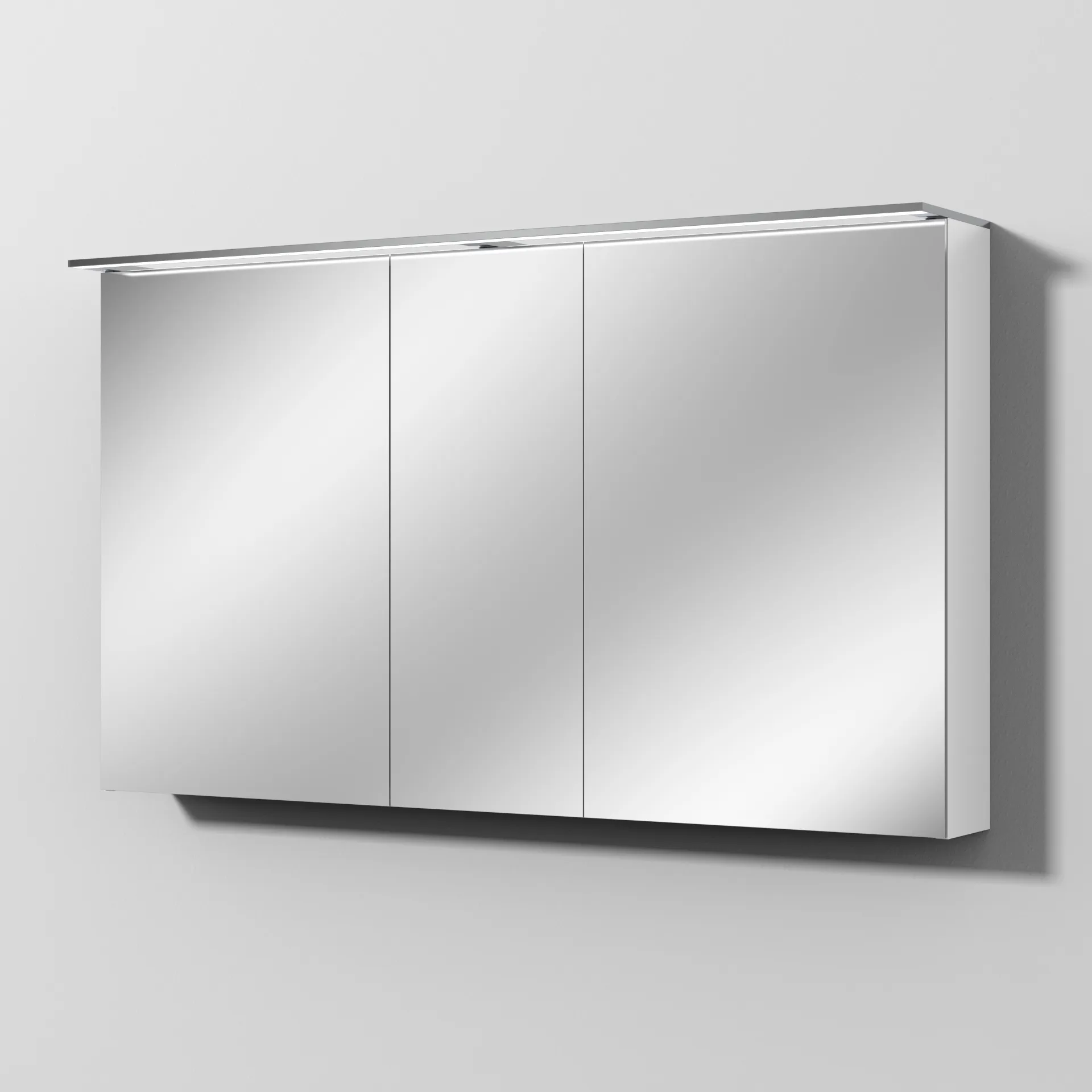 Sanipa Wandvorbau Spiegelschrank „Malte“ 1300 × 750 × 149 mm in Weiß (glanz)