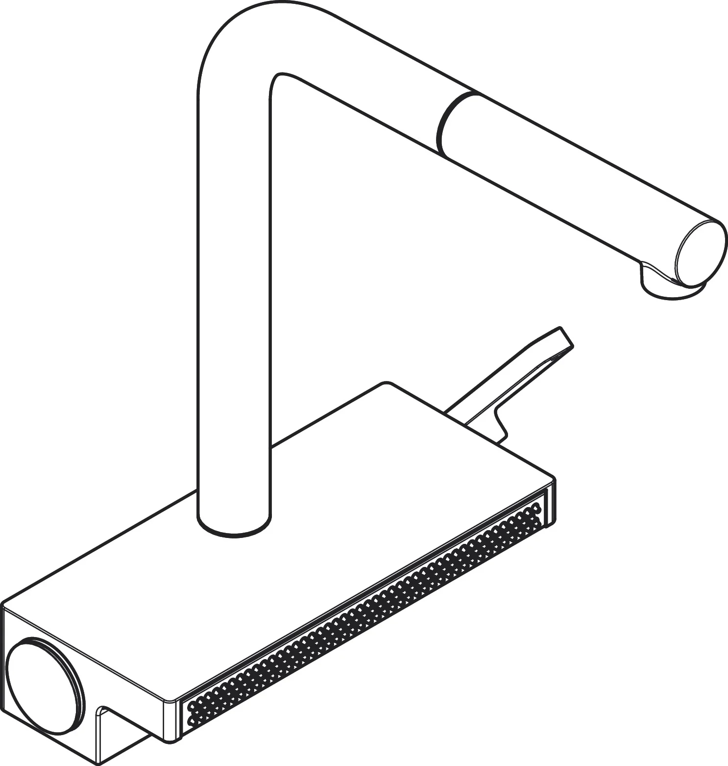 Hansgrohe Aquno Select M81 Einhebel-Küchenmischer 250, Ausziehauslauf, 2-Jet, mattschwarz
