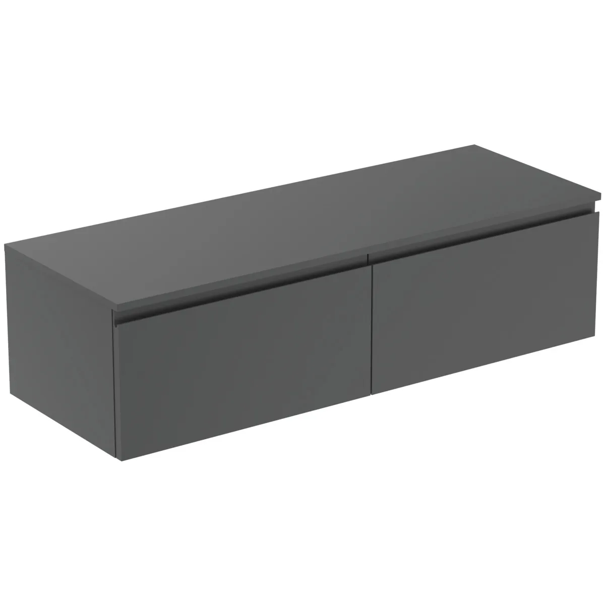 Ideal Standard Waschtischunterschrank „Finesse“ 140,2 × 37,8 × 50,5 cm Anthrazit matt lackiert Ideal Standard Waschtischunterschrank „Finesse“ 140,2 × 37,8 × 50,5 cm Anthrazit matt lackiert