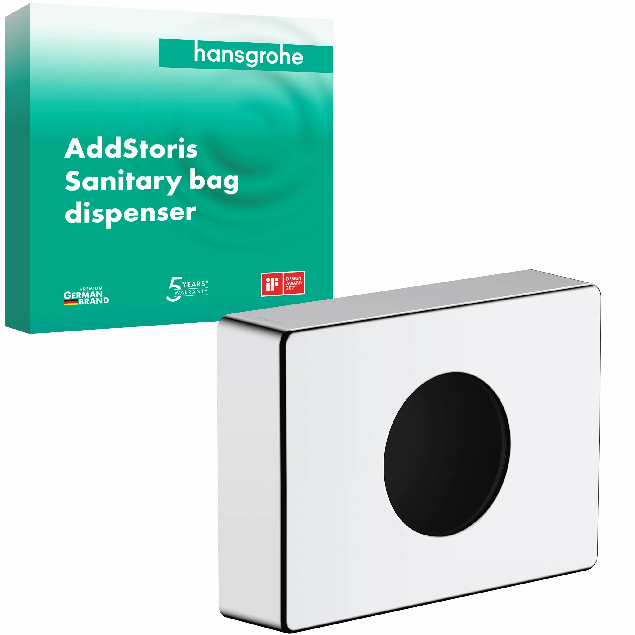 Hansgrohe AddStoris Hygienebeutelspender, Chrom Hansgrohe AddStoris Hygienebeutelspender, Chrom