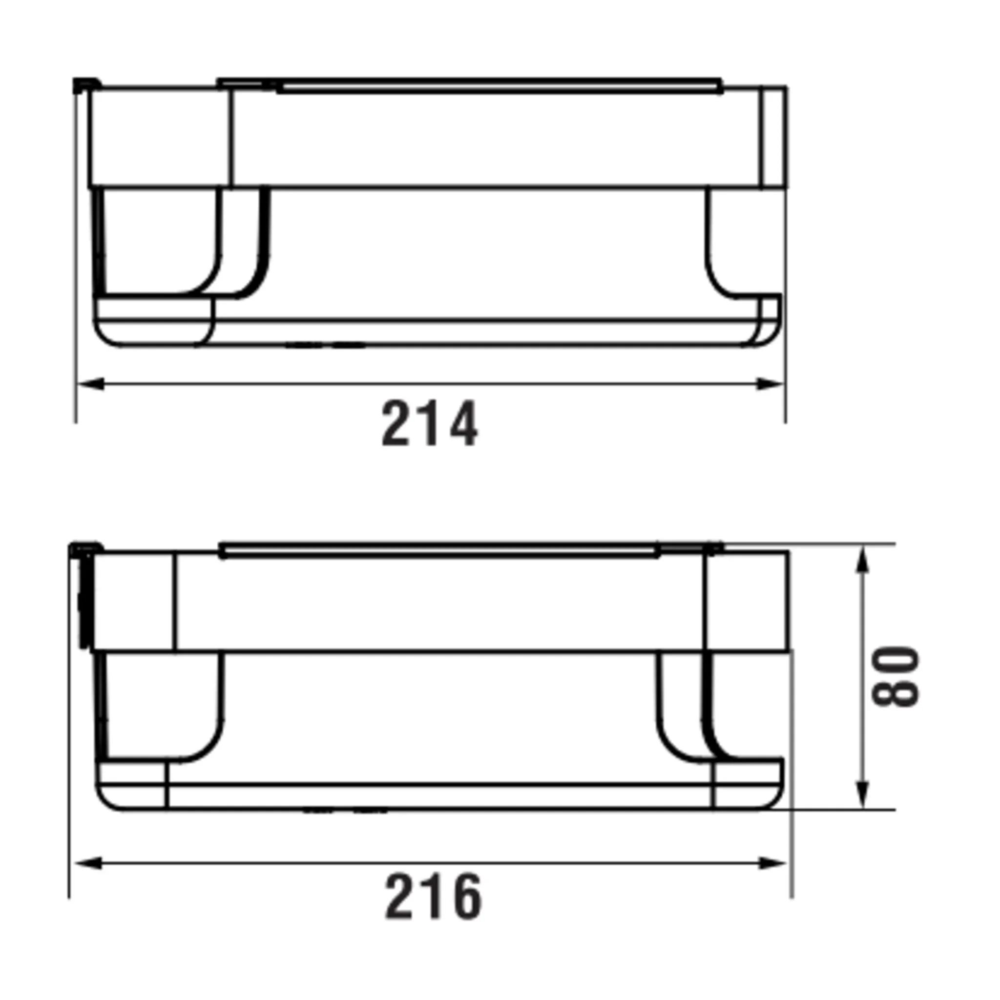 Niara Dusch-Eckwandkorb 38506.1 blassgold matt