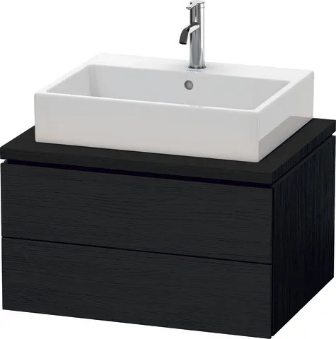 Duravit Waschtischunterschrank wandhängend „L-Cube“ 72 × 40 × 54,7 cm Eiche Schwarz Duravit Waschtischunterschrank wandhängend „L-Cube“ 72 × 40 × 54,7 cm Eiche Schwarz
