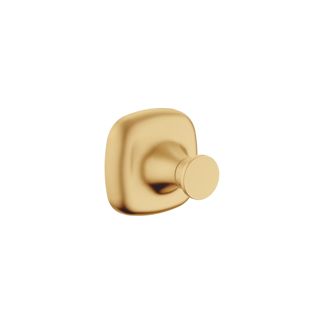 Dornbracht COYA Haken - Messing gebürstet mit 23kt Gold, Rosette 60 x 60 mm, Ausladung 50 mm Dornbracht COYA Haken - Messing gebürstet mit 23kt Gold, Rosette 60 x 60 mm, Ausladung 50 mm