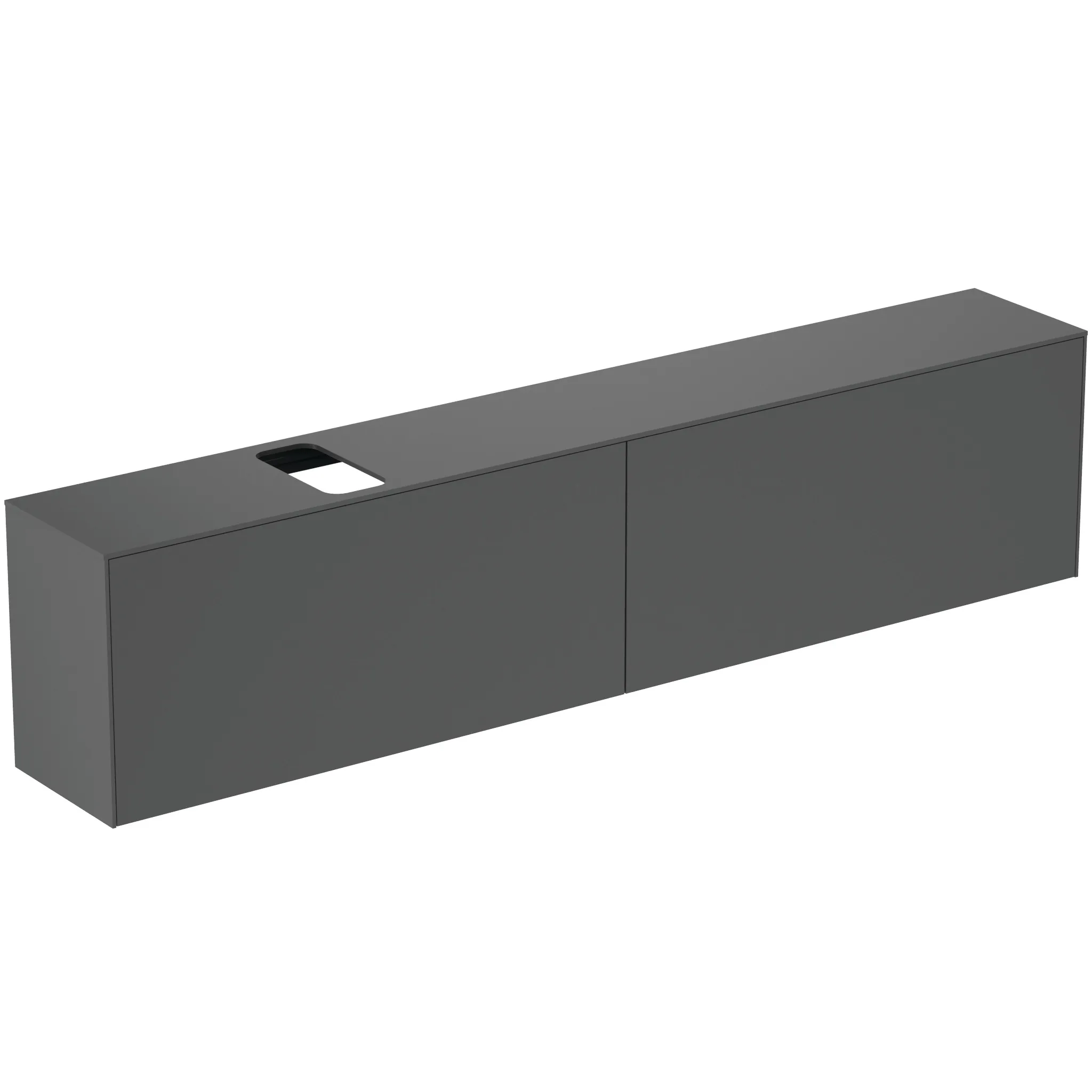 Ideal Standard Waschtischunterschrank Conca, 2 Auszüge, anthrazit Ideal Standard Waschtischunterschrank Conca, 2 Auszüge, anthrazit
