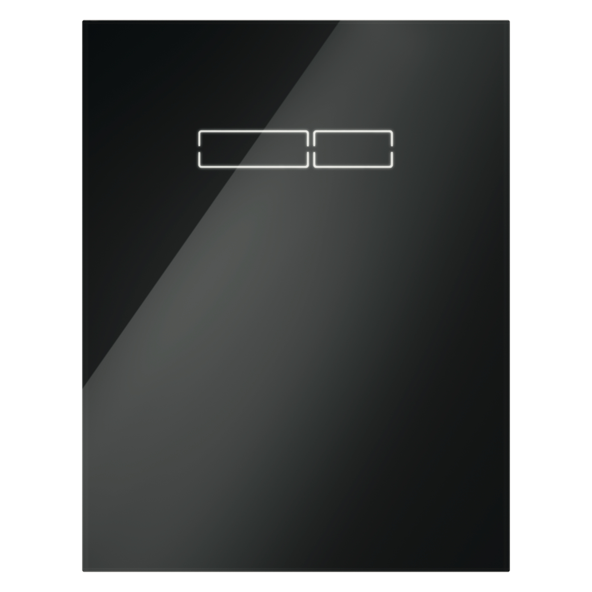 TECElux Betätigungsglasplatte mit sen-Touch Elektronik Glas schwarz