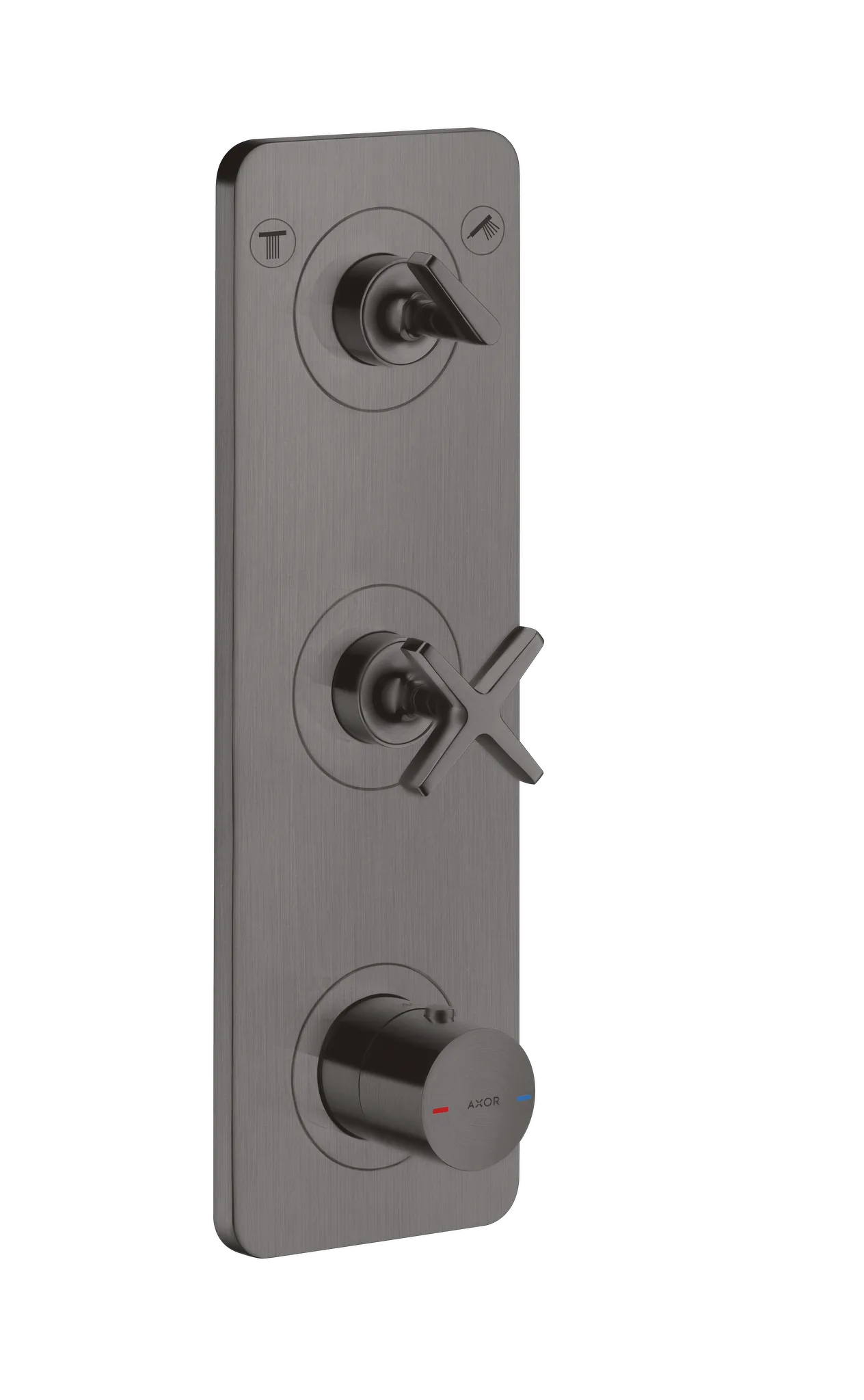 Hansgrohe AXOR Citterio E Thermostatmodul 380⁄120 Unterputz, Brushed Black Chrome