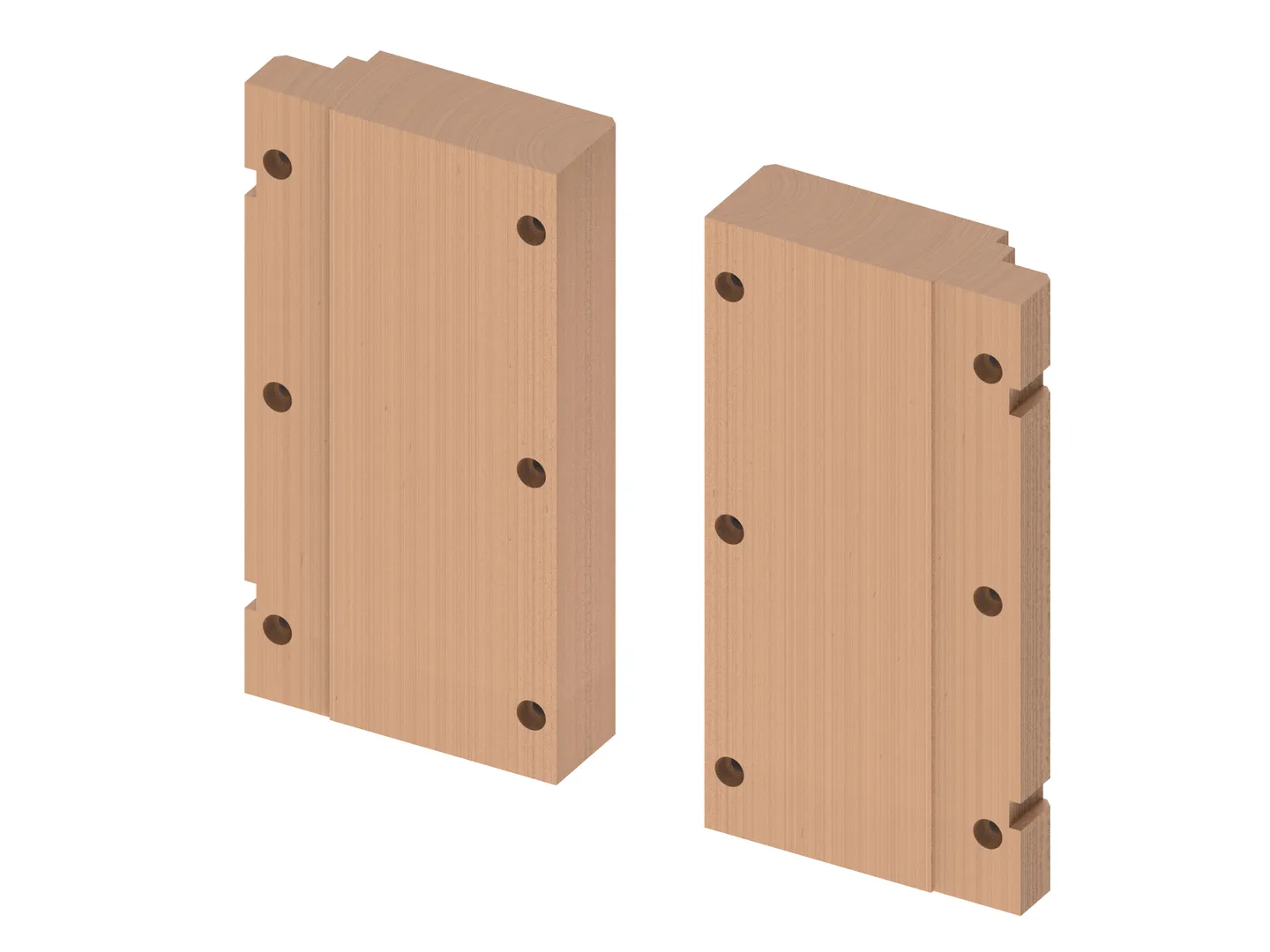 TECEprofil Holzplattenset zur Aufnahme von Stützklappgriffen TECEprofil Holzplattenset zur Aufnahme von Stützklappgriffen