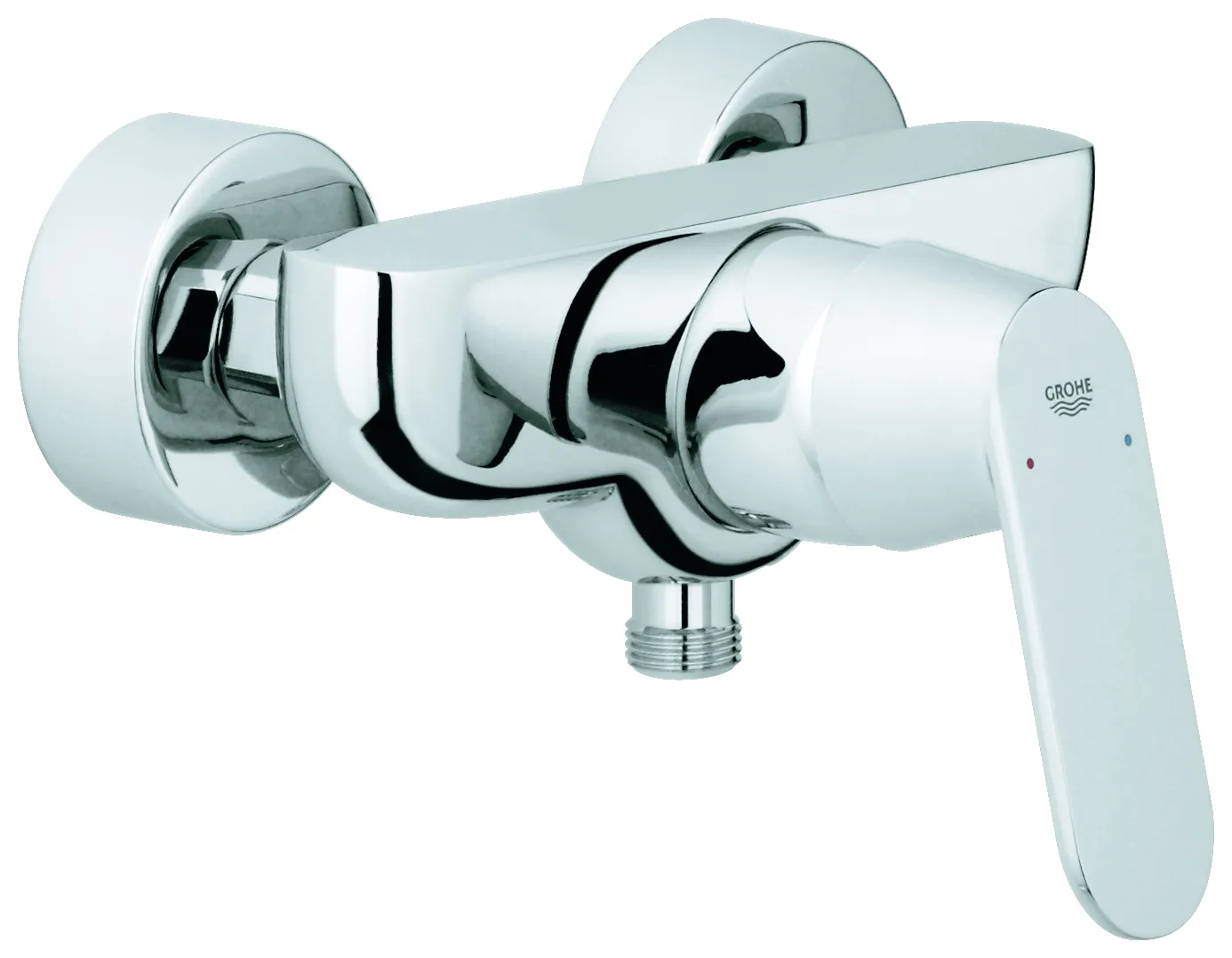 Einhand-Brausebatterie Eurosmart Cosmopolitan 32837, Wandmontage, eigensicher, chrom Einhand-Brausebatterie Eurosmart Cosmopolitan 32837, Wandmontage, eigensicher, chrom