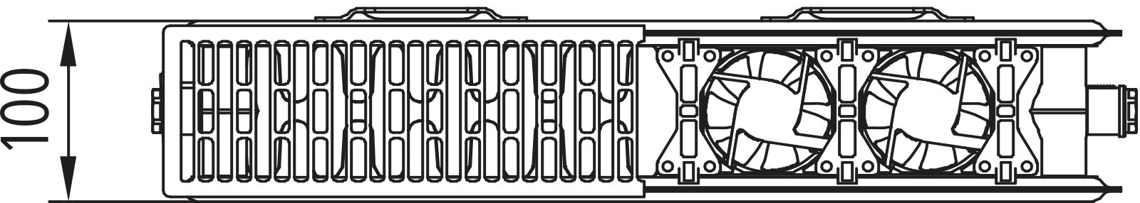 Kermi Wärmepumpen-Design-Flachheizkörper „x-flair Profil-K“ 120 × 50 cm in Farbkonzept