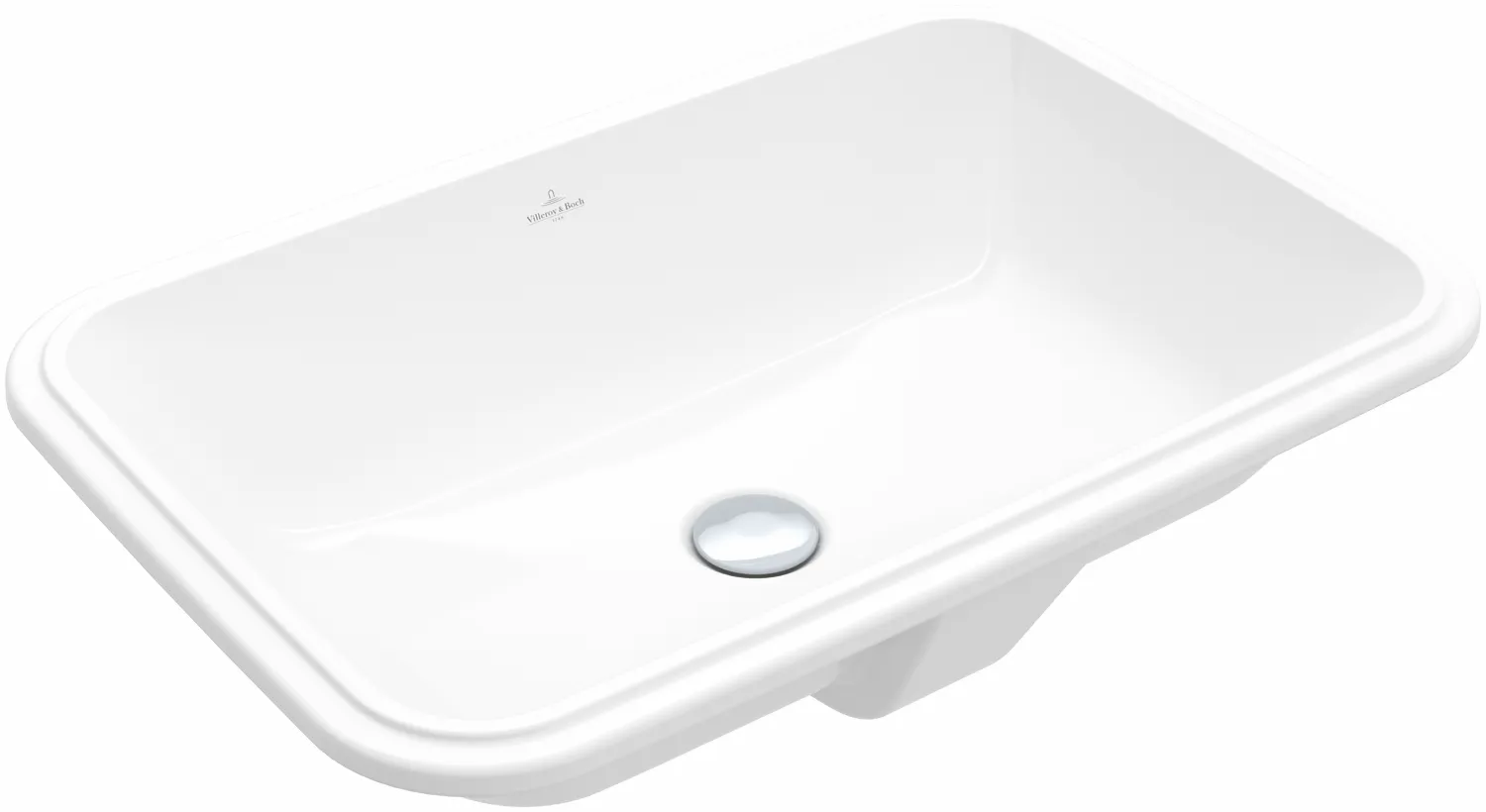 Villeroy & Boch Unterbauwaschtisch „Architectura“ 630 × 430 × 175 mm, ohne Hahnlochbohrung in Weiß Alpin Villeroy & Boch Unterbauwaschtisch „Architectura“ 630 × 430 × 175 mm, ohne Hahnlochbohrung in Weiß Alpin