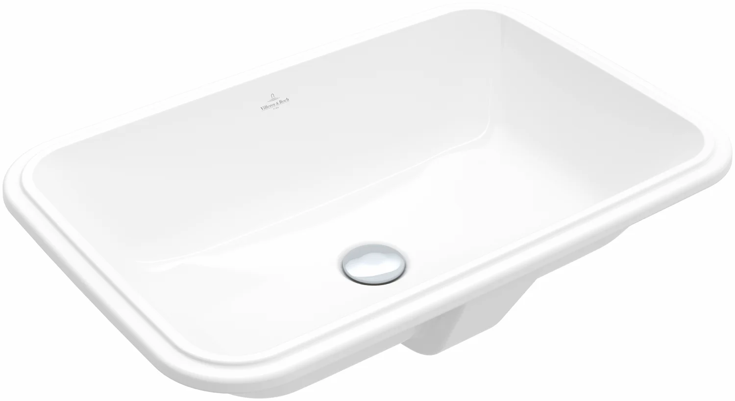 Villeroy & Boch Architectura Unterbauwaschbecken 5A7760, 570x370mm, Rechteck, ohne Hahnlochbank, mit Überlauf, Weiß Alpin CeramicPlus Villeroy & Boch Architectura Unterbauwaschbecken 5A7760, 570x370mm, Rechteck, ohne Hahnlochbank, mit Überlauf, Weiß Alpin CeramicPlus