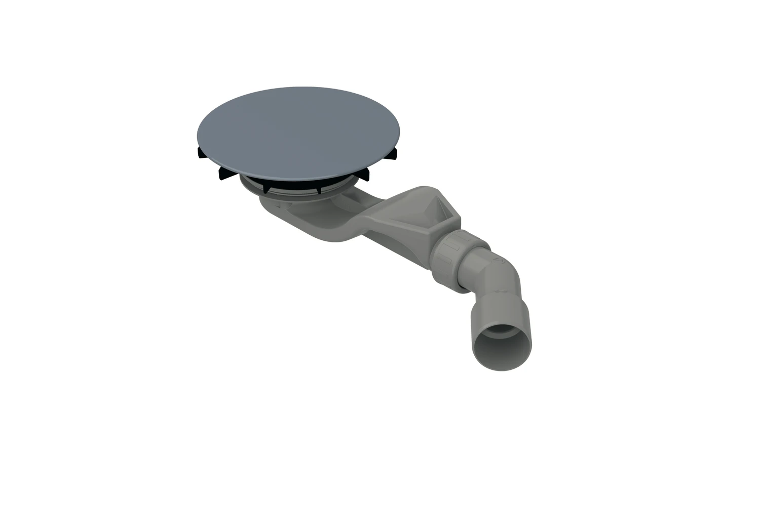 Bette Ablaufgarnitur für Duschwannen „BetteAir“ 30 Modell B524 152 mm in Blue Satin