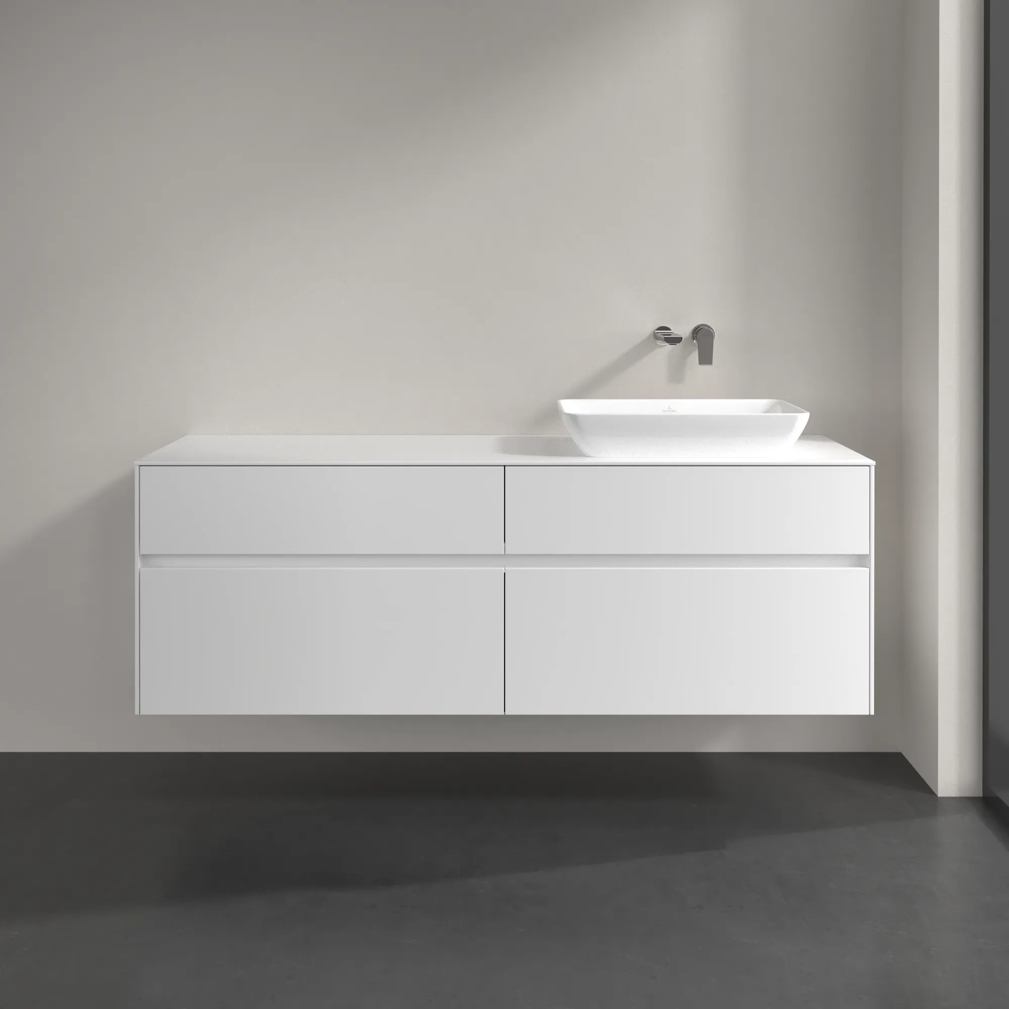 Villeroy & Boch Collaro Waschbeckenunterschrank C12200, 1600x548x500mm, White Matt Villeroy & Boch Collaro Waschbeckenunterschrank C12200, 1600x548x500mm, White Matt