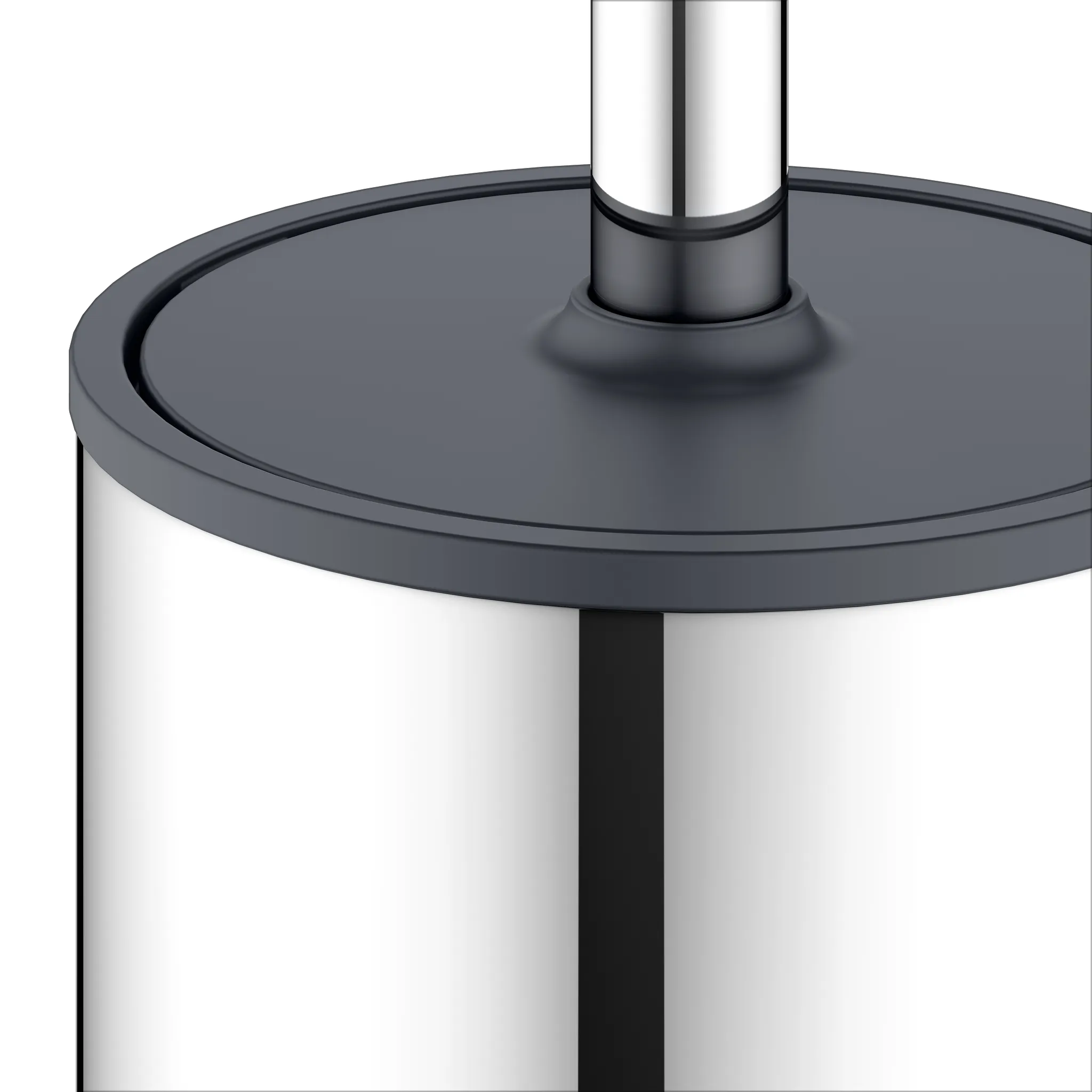 Collection Moll Toilettenbürstengarnitur Wandmodell verchromt/anthrazit Collection Moll Toilettenbürstengarnitur Wandmodell verchromt/anthrazit