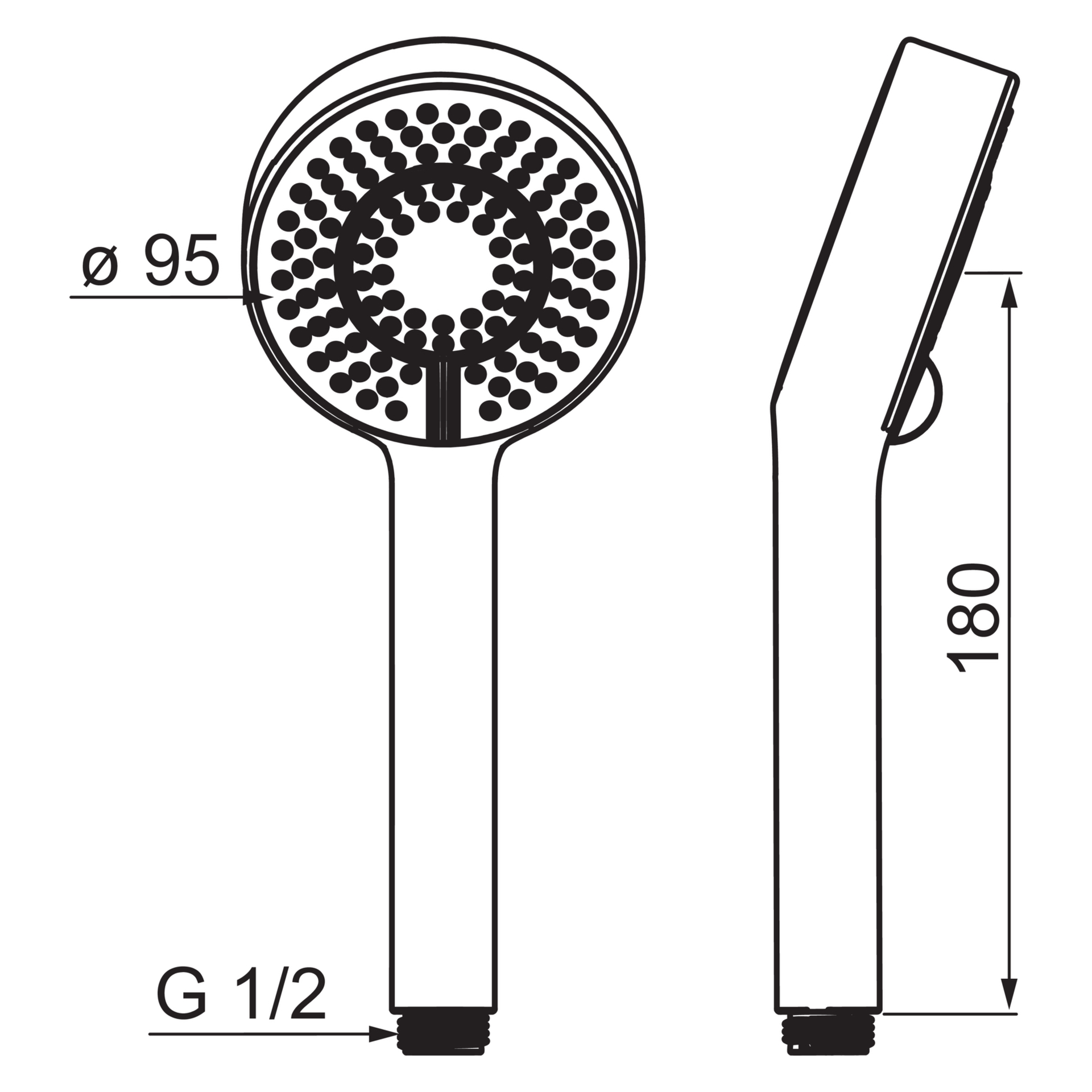 HA Handbrause HANSABASICJET 4463 3-strahlig chr