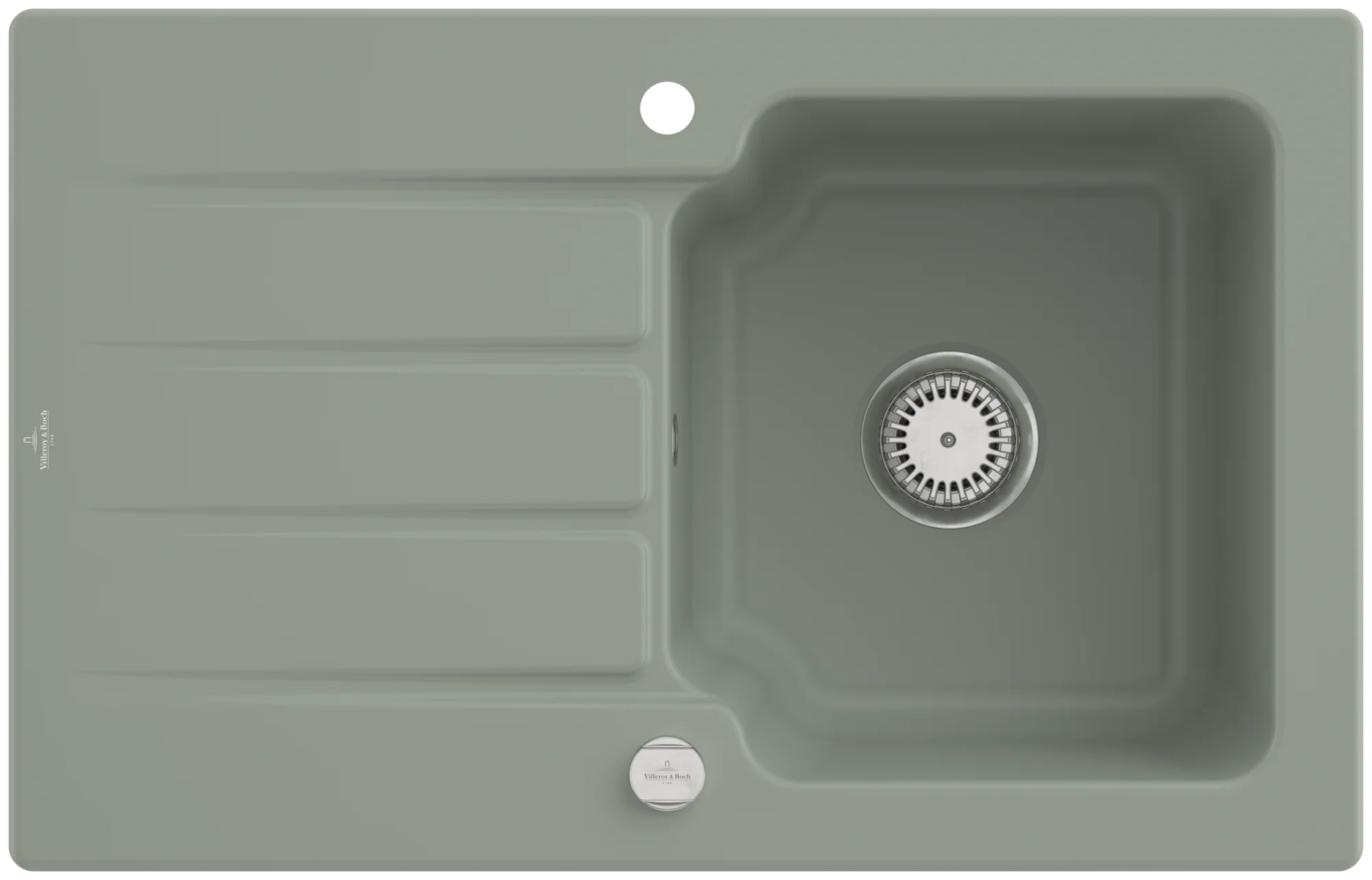Villeroy & Boch Architectura 45 Einbauspüle, 800 x 510 mm, Morning Green CeramicPlus