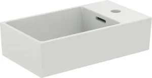 Waschbecken „Extra“ 45 × 25 × 15 cm, Hahnlochposition rechts in Weiß