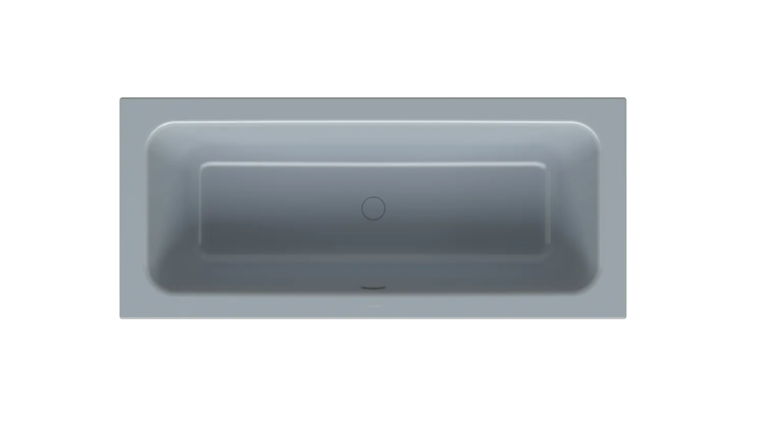 BetteOne Badewanne Rechteck 1600x700 mm Blue Satin glasierter Titan-Stahl Einbau Unterbau 2-Sitzer