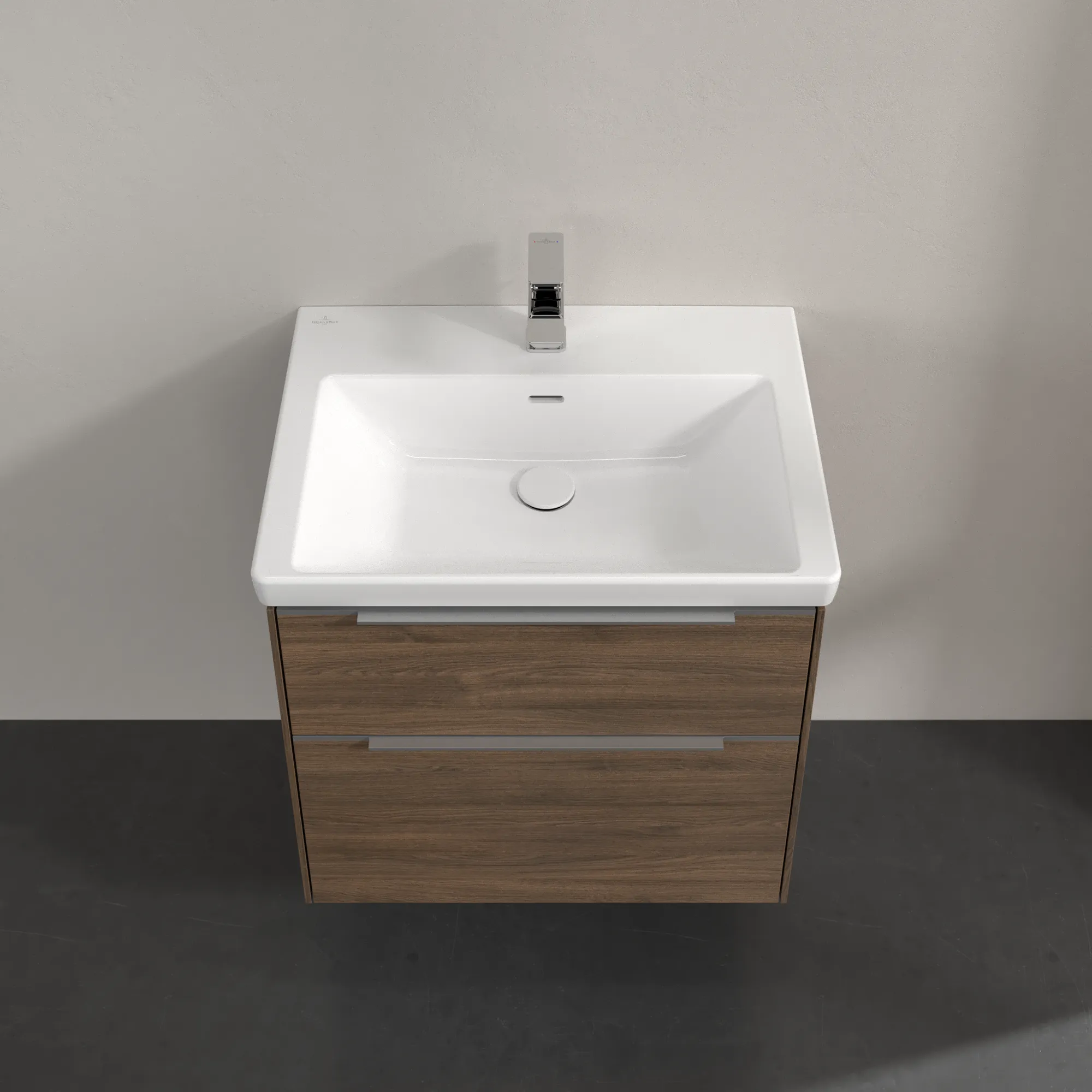 Villeroy & Boch Waschbeckenunterschrank Subway 3.0 Arizona Oak, 622 x 576 x 462 mm, mit Beleuchtung und SoftClosing