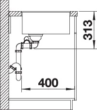 BLANCO SUBLINE 340/160-F