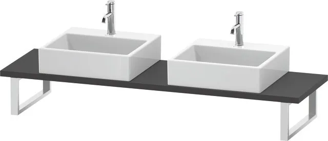 Duravit Konsole „L-Cube“ in Graphit Matt
