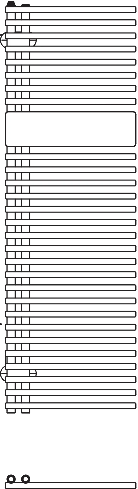 Kermi Design-Heizkörper „Credo® Half® round“ 45 × 100 cm Kermi Design-Heizkörper „Credo® Half® round“ 45 × 100 cm
