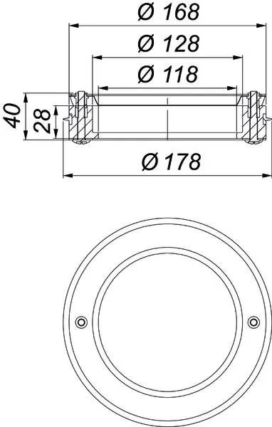 Brandschutzelement DN 100