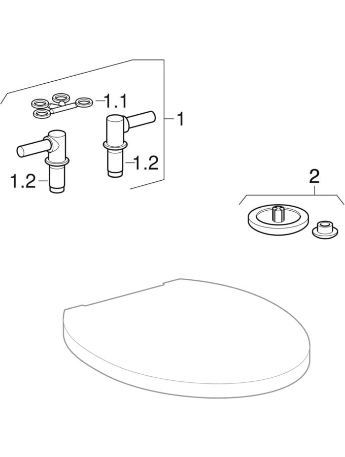 Geberit WC-Sitz ehemals Keramag „Cleo“ in pergamon Geberit WC-Sitz ehemals Keramag „Cleo“ in pergamon