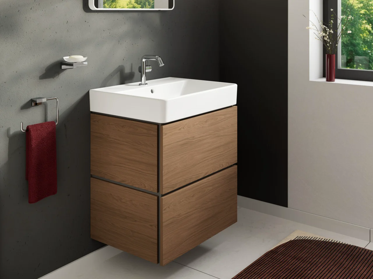 Hansgrohe Tecturis S Einhebel-Waschtischmischer Chrom, ComfortZone 110, Ausladung 130 mm, Auslaufhöhe 112 mm, Hebelgriff, Normalstrahl, max. Durchfluss 4 l/min, Keramikmischsystem, für Durchlauferhitzer geeignet