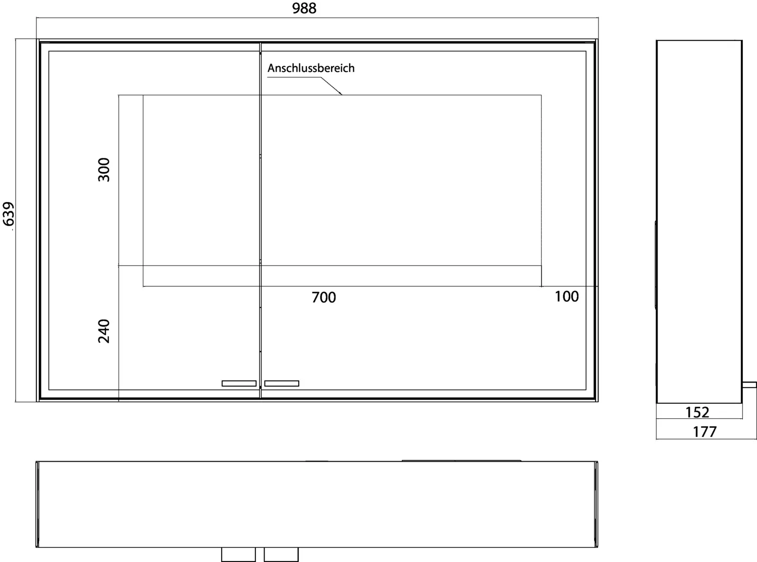 emco Spiegelschrank „prestige 2“ 98,8 × 63,9 × 17,7 cm emco Spiegelschrank „prestige 2“ 98,8 × 63,9 × 17,7 cm