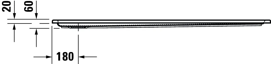 Duravit rechteck Duschwanne „Starck Slimline“ 150 × 90 cm ohne Antislip Duravit rechteck Duschwanne „Starck Slimline“ 150 × 90 cm ohne Antislip