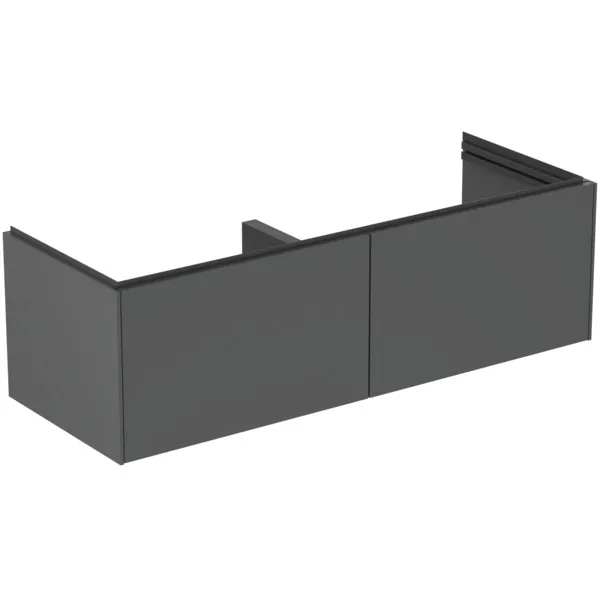 Ideal Standard Möbelwaschtischunterschrank Conca 1200x440mm 2 Auszüge Anthrazit matt