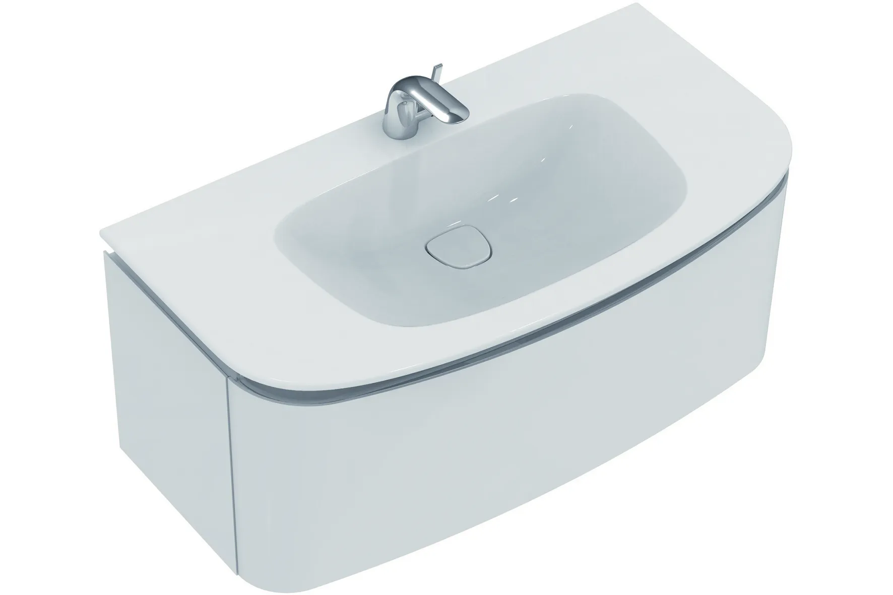 Ideal Standard Schubladenfront Dea TV599S2 Hochglanz hellgrau