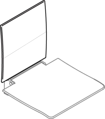 Rückenlehne, für Klappsitze 950.51.2. Rückenlehne, für Klappsitze 950.51.2.